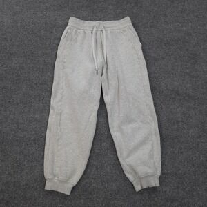 Lululemon Pants Womens 6 Gray Scuba High Rise Jogger Lounge Gym Yoga Warm Sweats